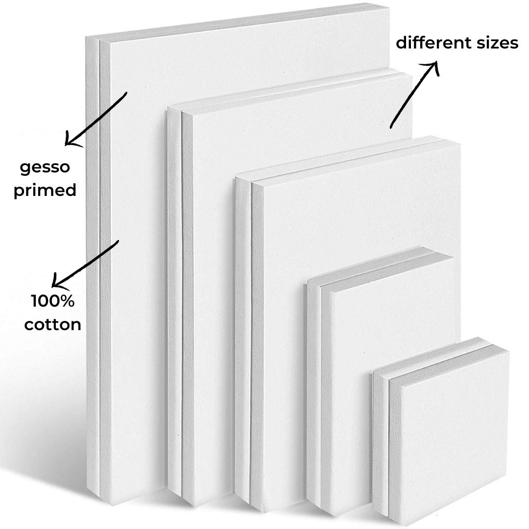 Stretched White Canvas Boards